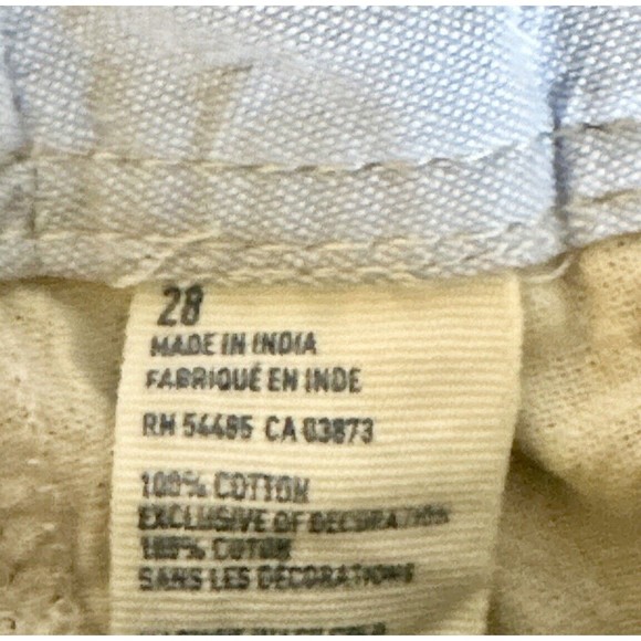 American Eagle Outfitters Mens Plaid Chino Shorts Size 28 Longboard Cotton - Picture 8 of 8